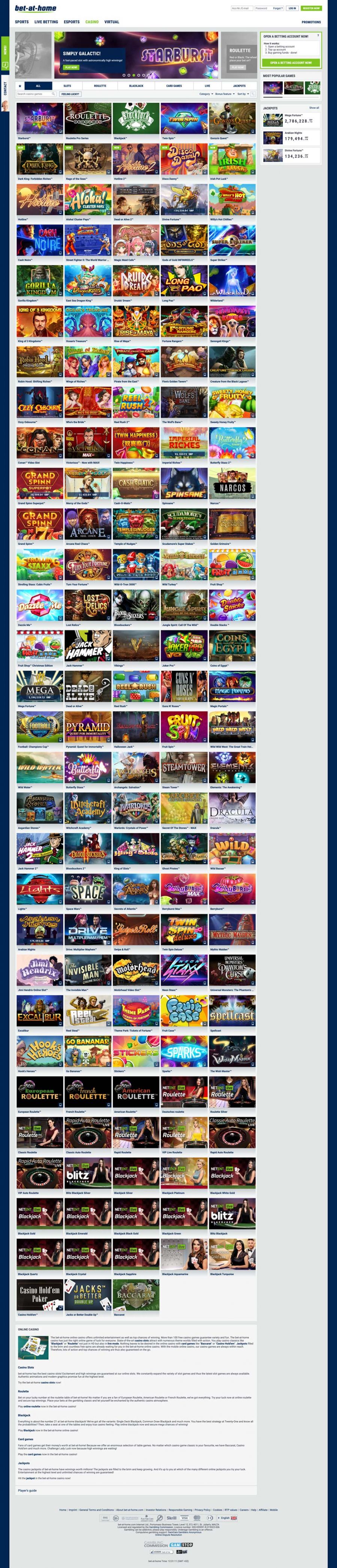 Bet-at-home Casino screenshot