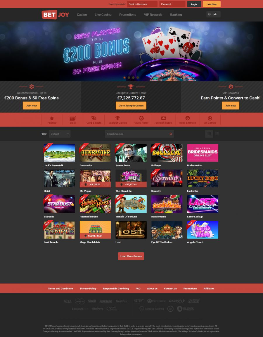 BetJoy Casino  screenshot
