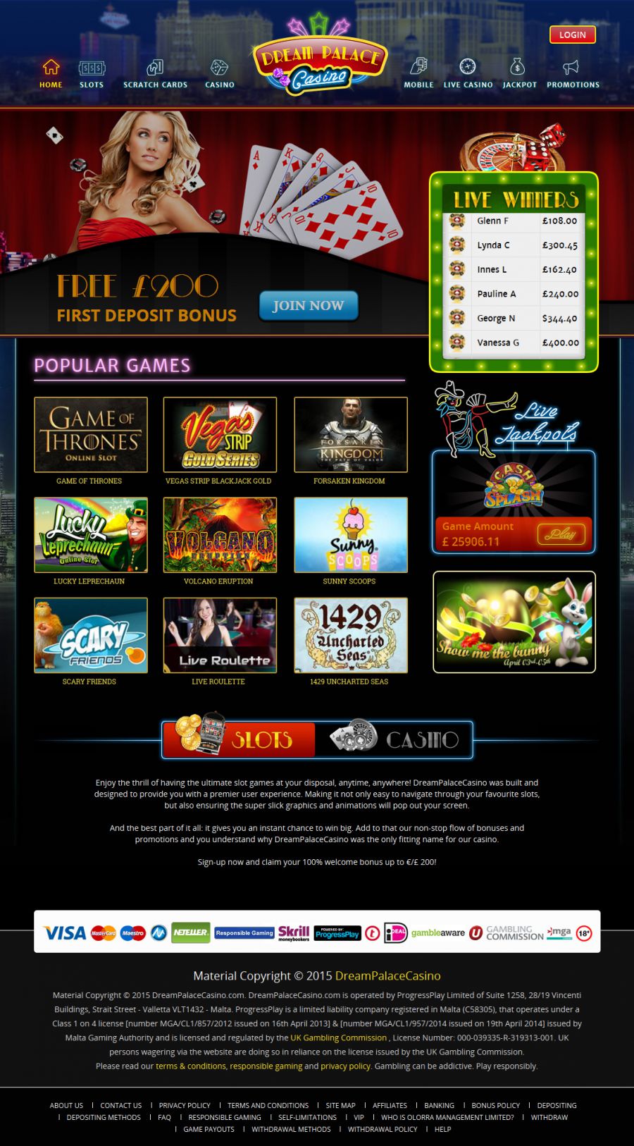 Dream Palace Casino  screenshot