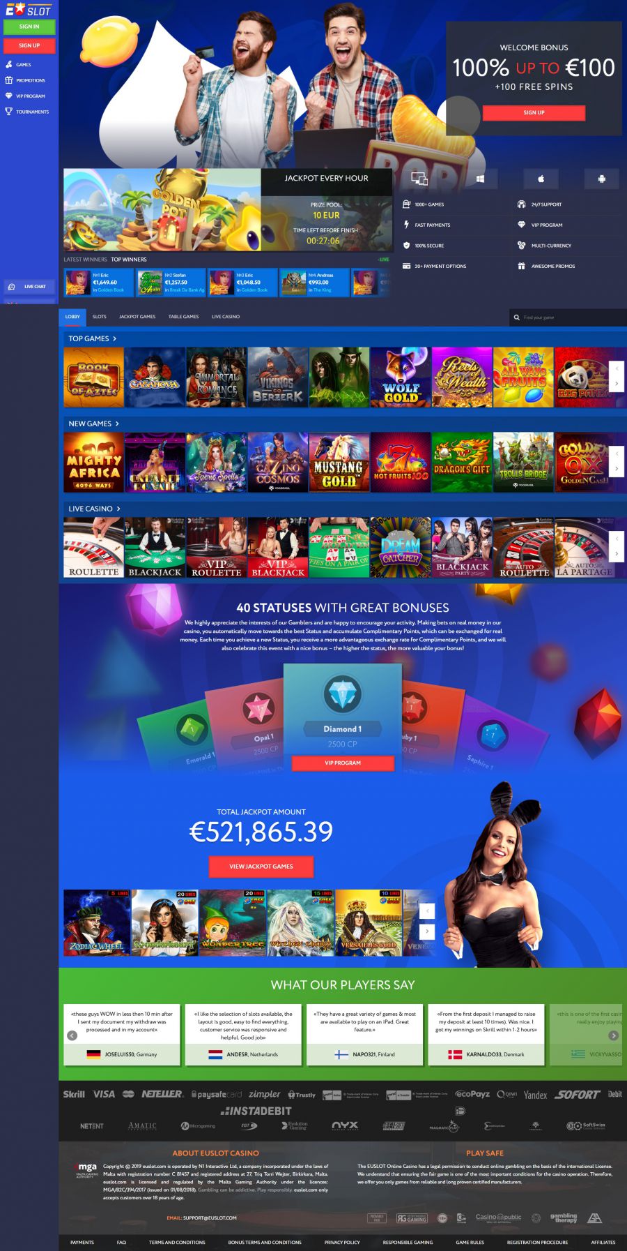 EUSLOT Casino  screenshot