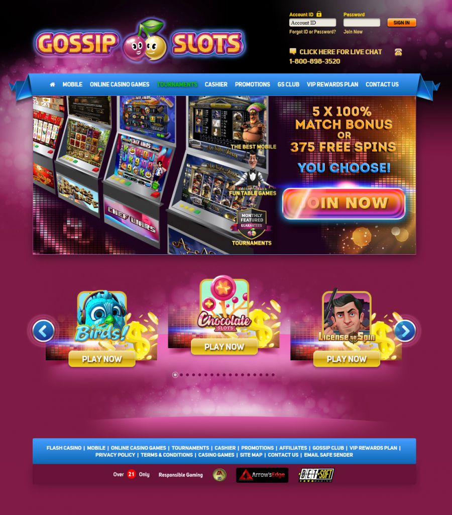 Gossip Slots Casino  screenshot