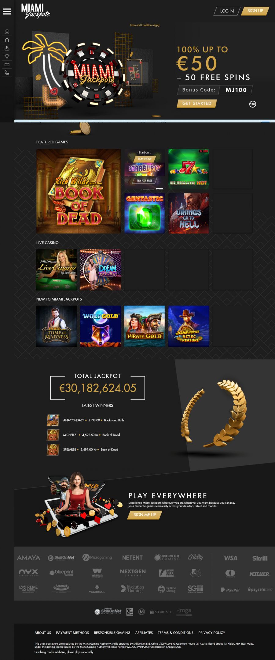 Miami Jackpots Casino  screenshot