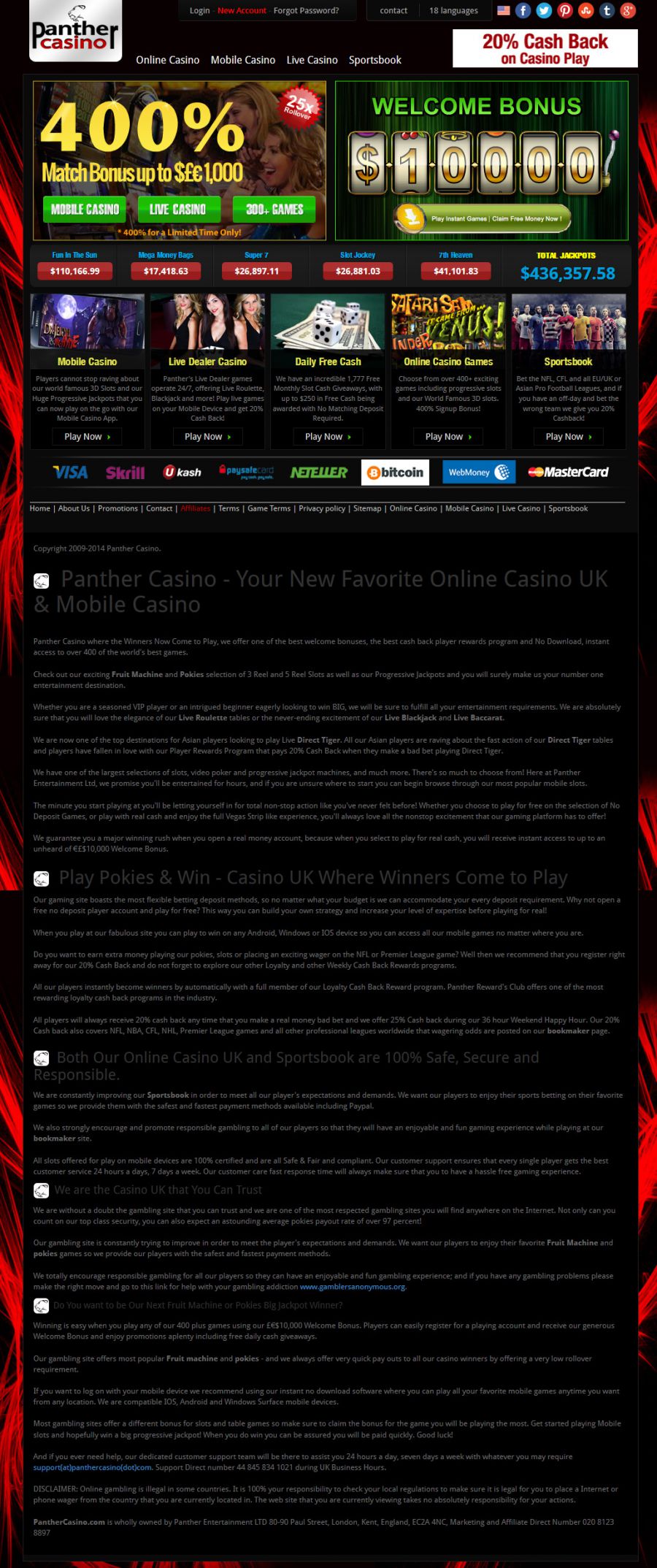 Panther Casino  screenshot