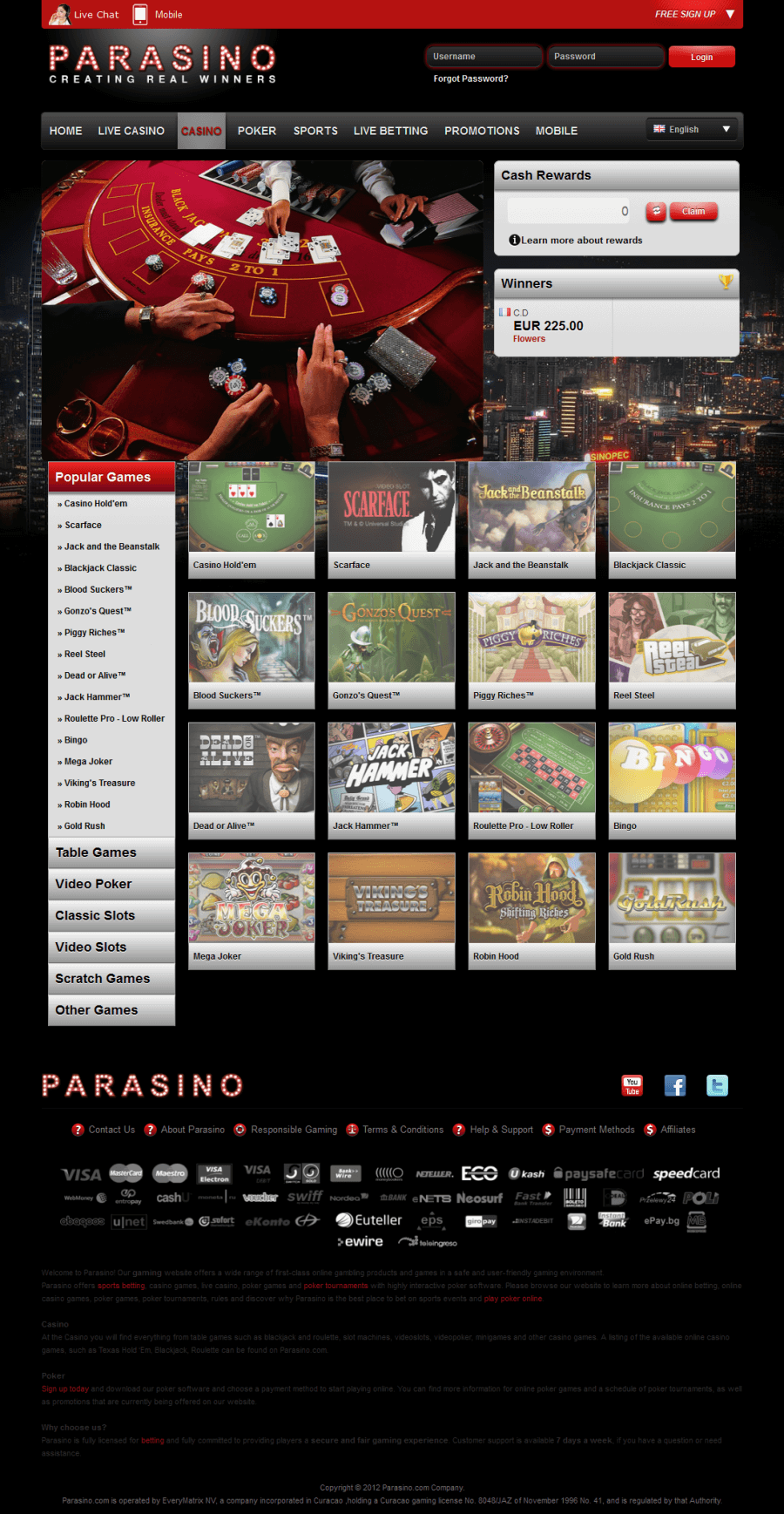 Parasino Casino  screenshot