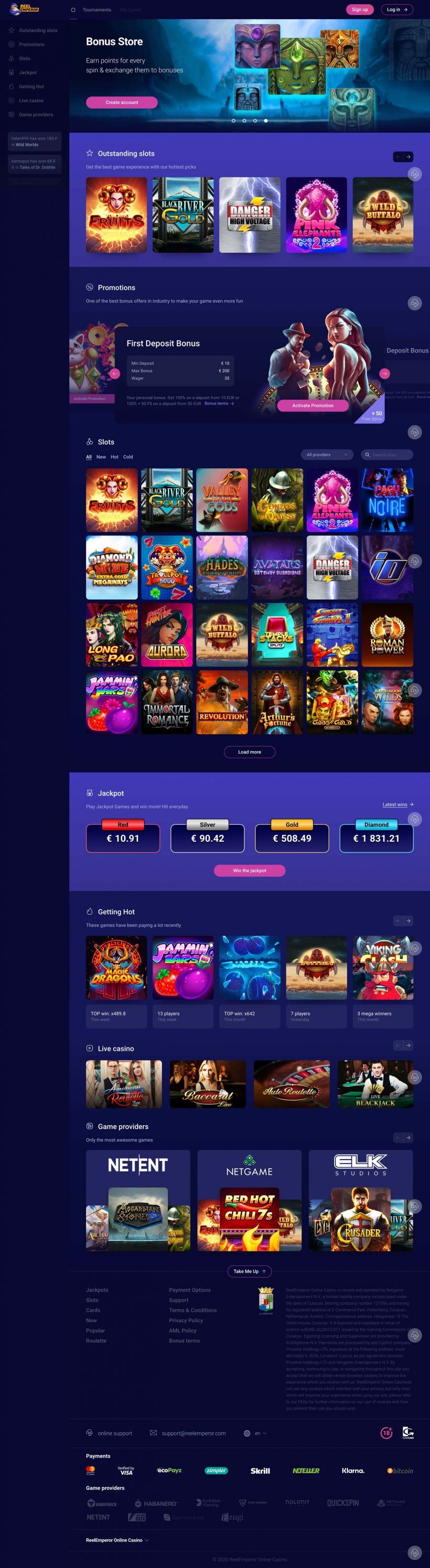 Reel Emperor Casino  screenshot