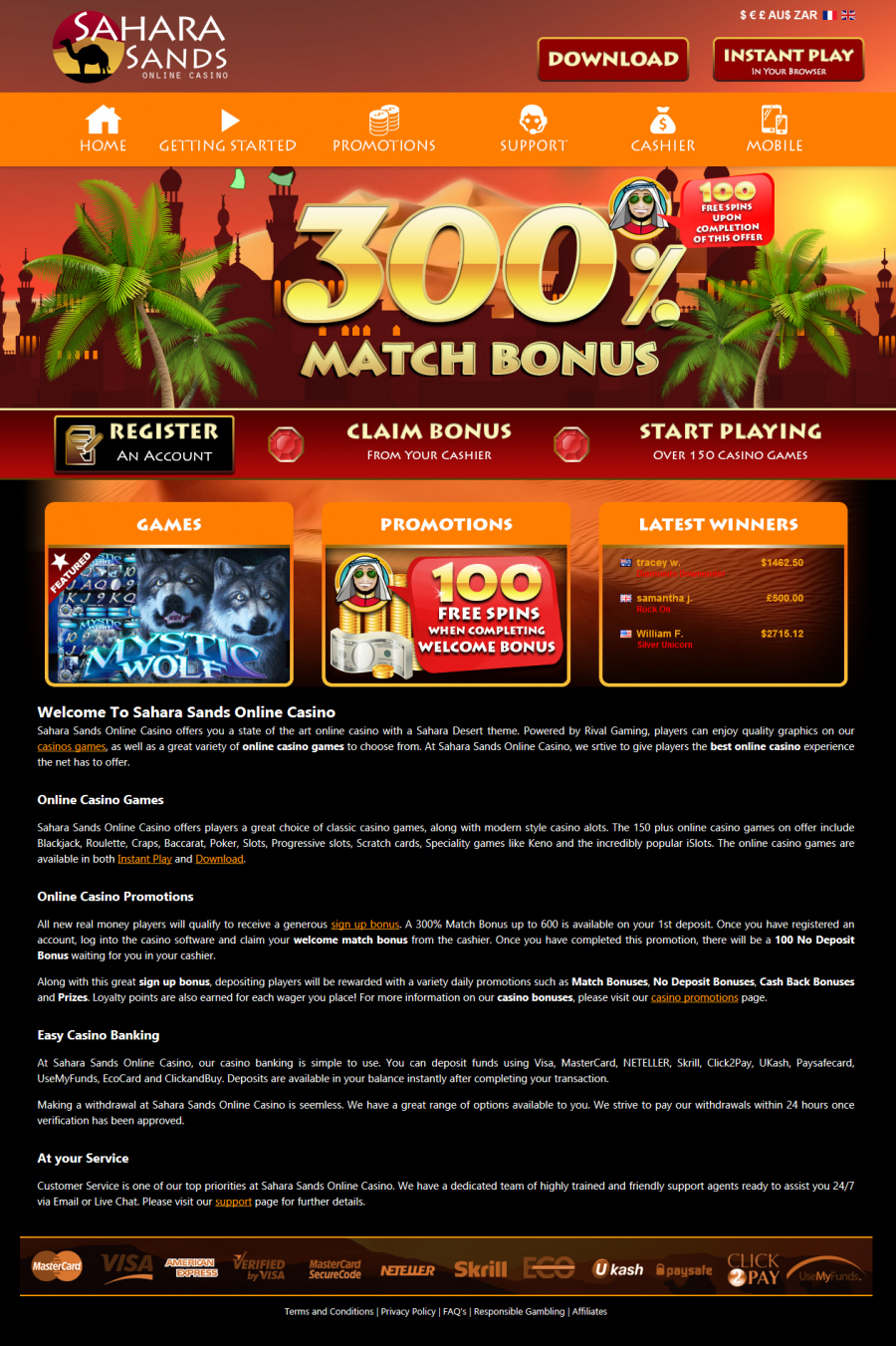 Sahara Sands Casino  screenshot