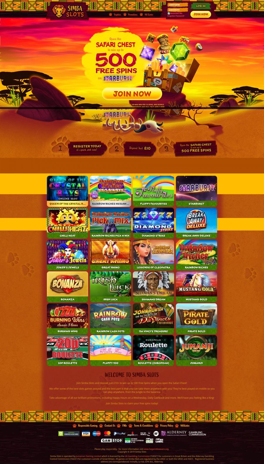 Simba Slots Casino  screenshot