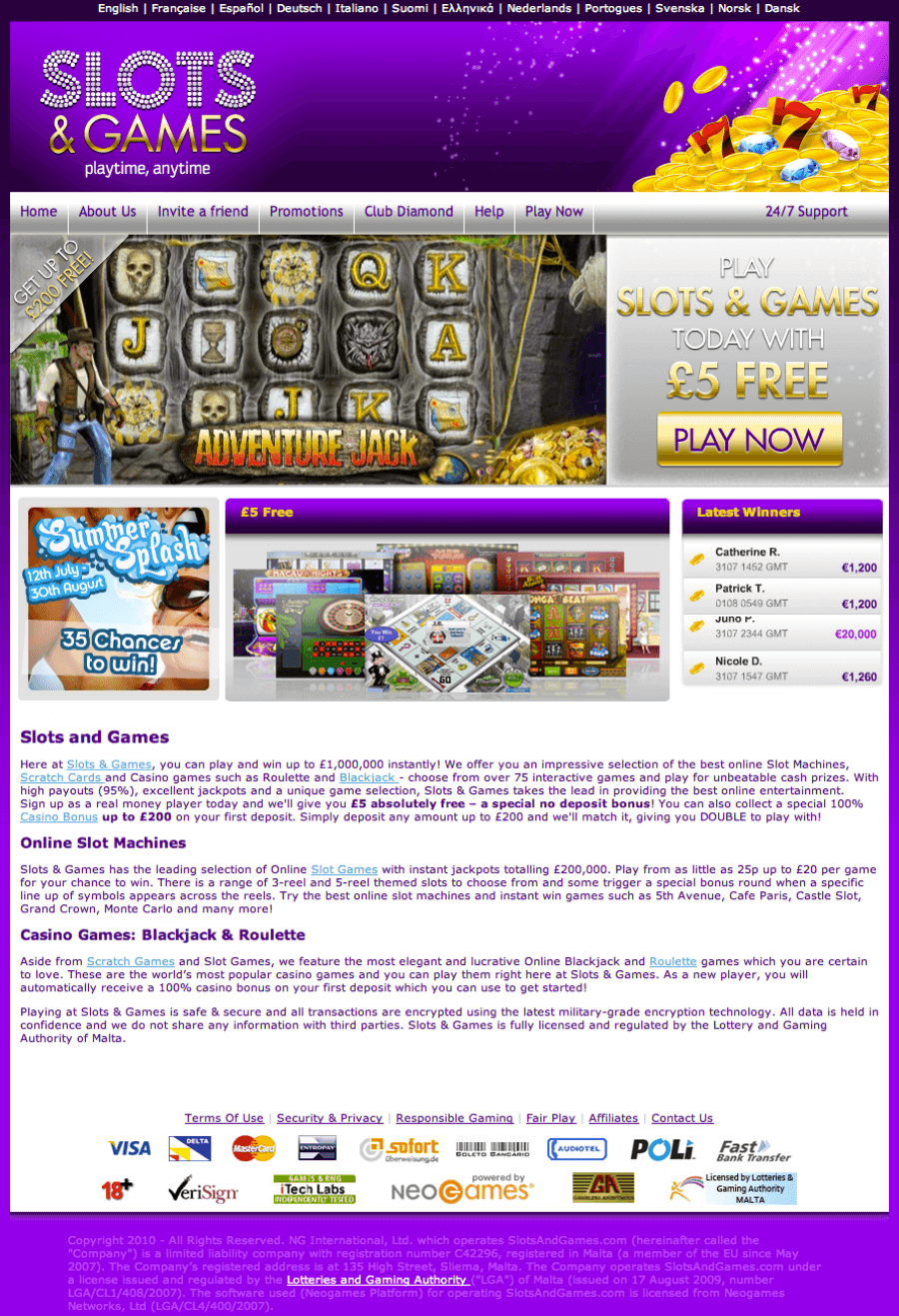 Slots And Games Casino  screenshot