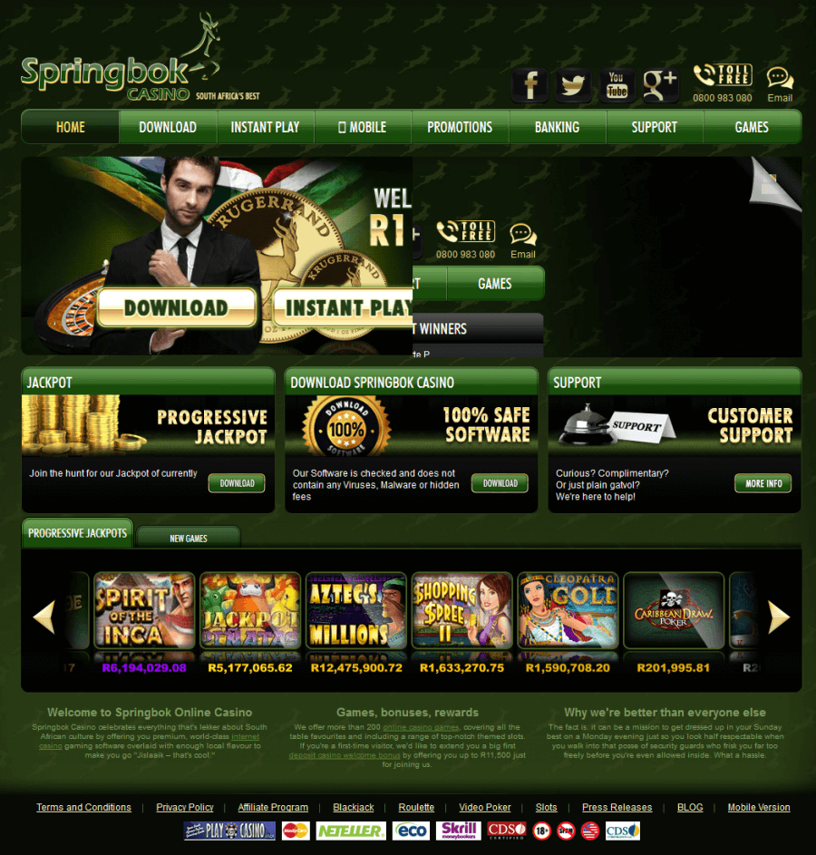 Springbok Casino  screenshot