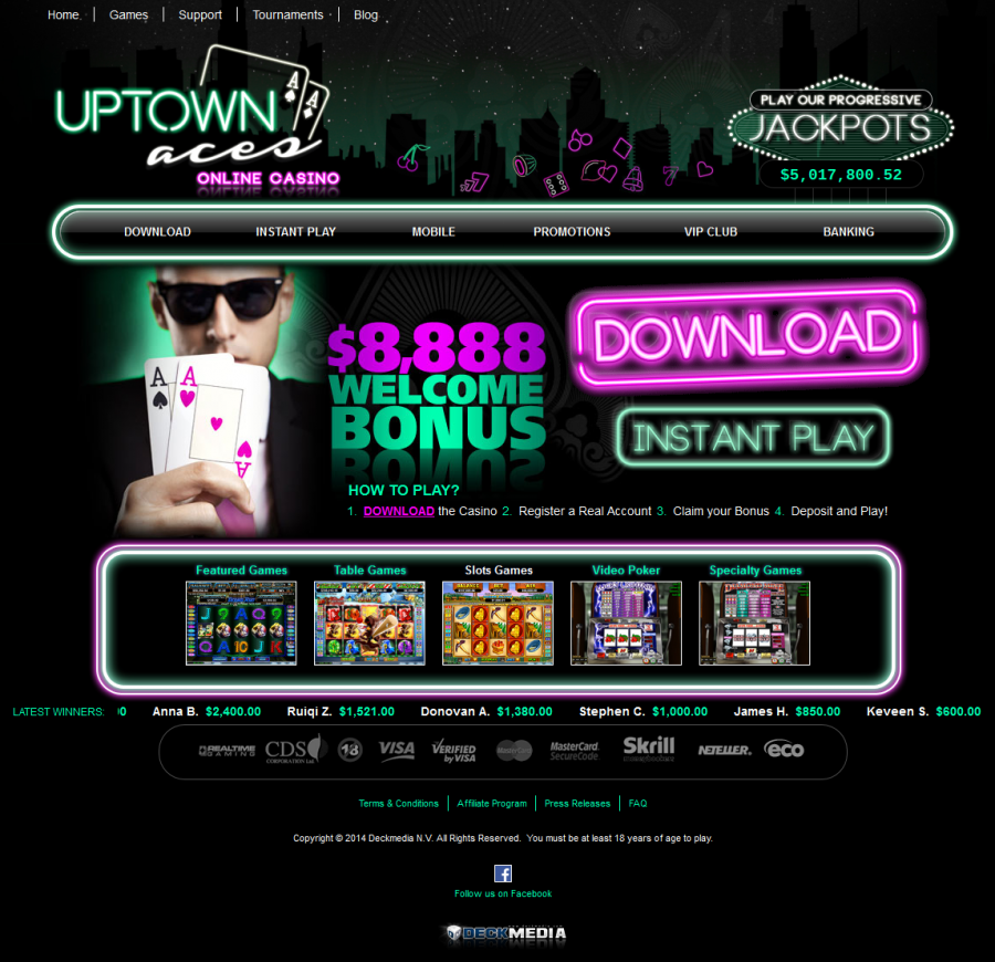 Uptown Aces Casino  screenshot