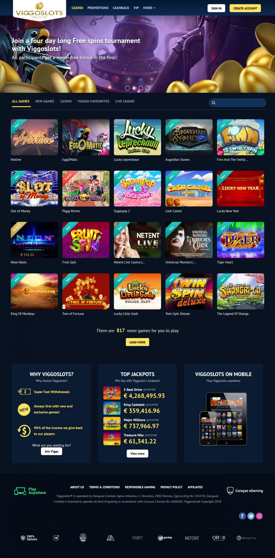 Viggoslots Casino  screenshot