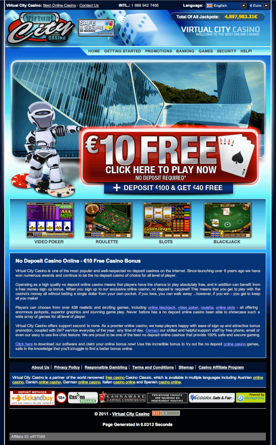 Virtual City Casino  screenshot