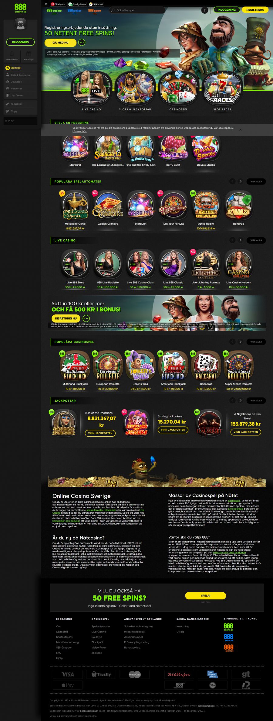 888 Casino SE  screenshot