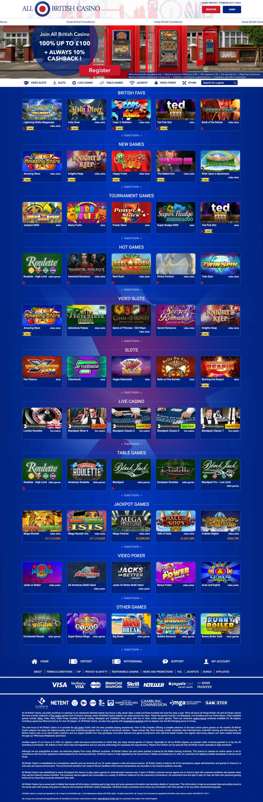 All British Casino  screenshot