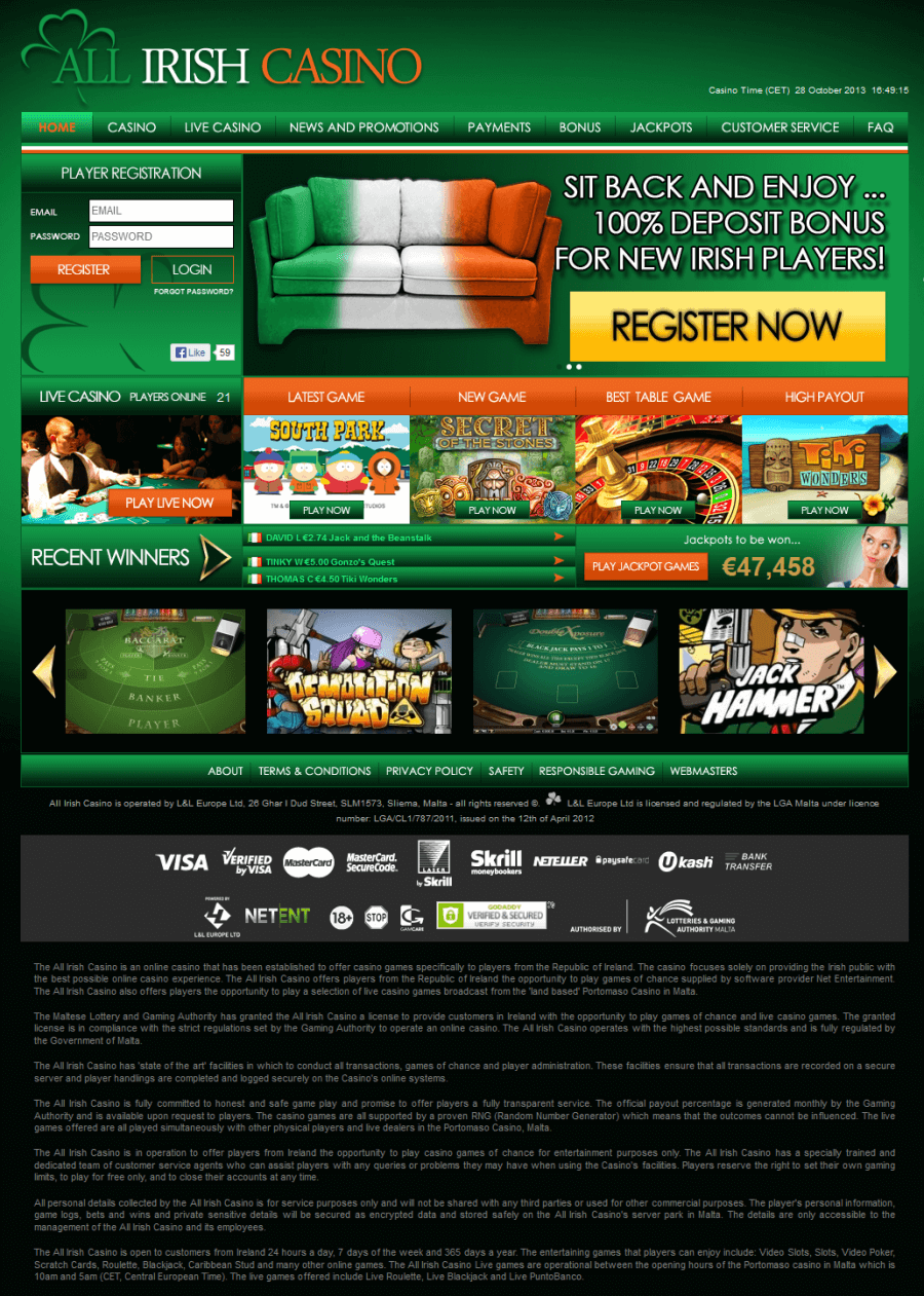 All Irish Casino  screenshot