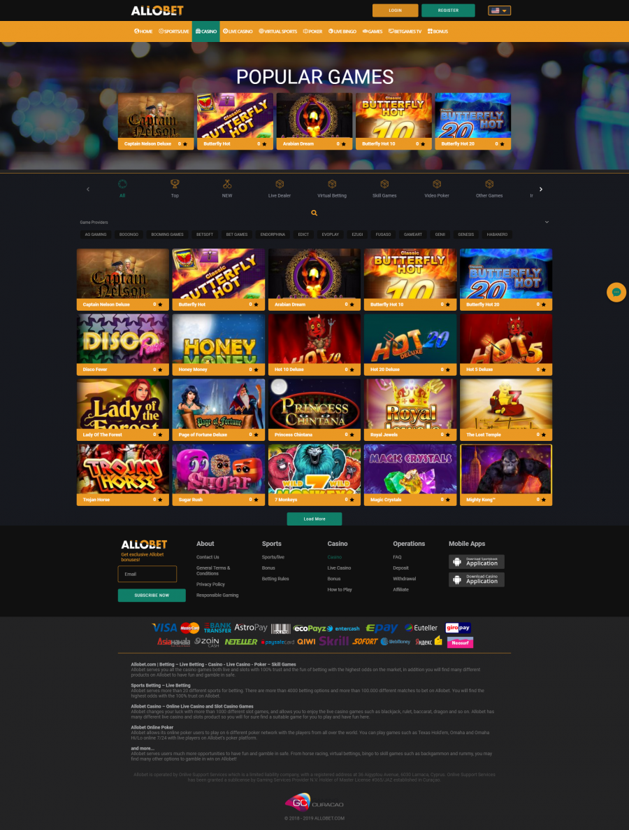 Allobet Casino  screenshot