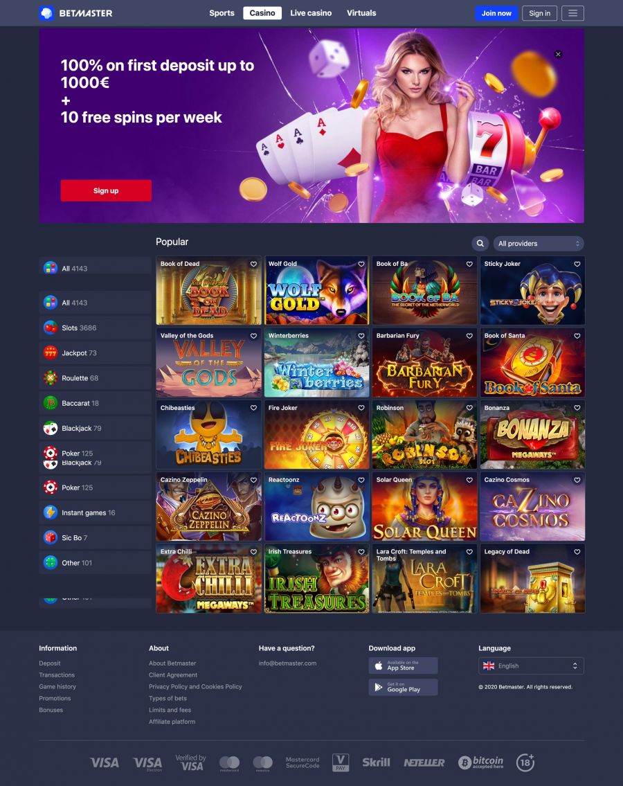 Betmaster Casino  screenshot