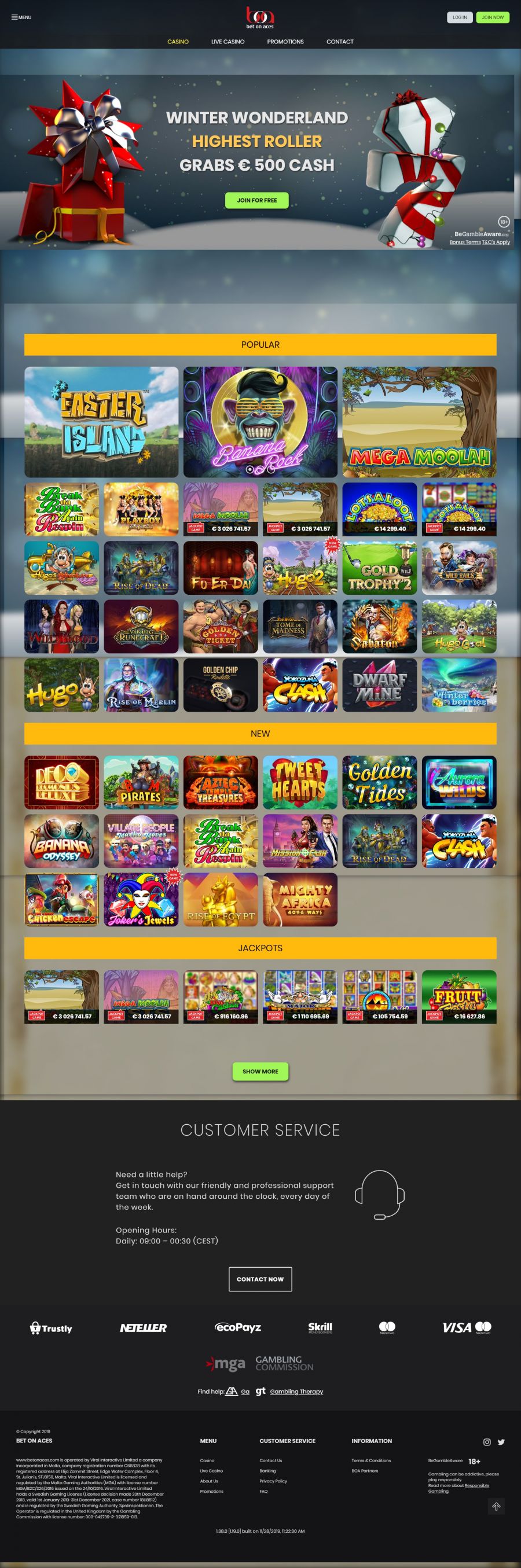 BetOnAces Casino  screenshot