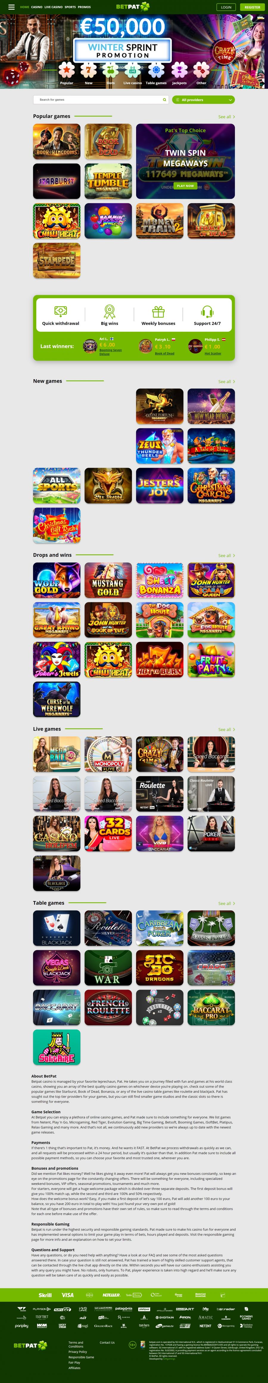 BetPat Casino  screenshot