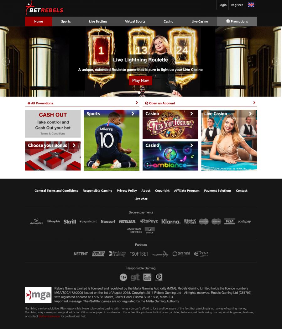 BetRebels Casino  screenshot
