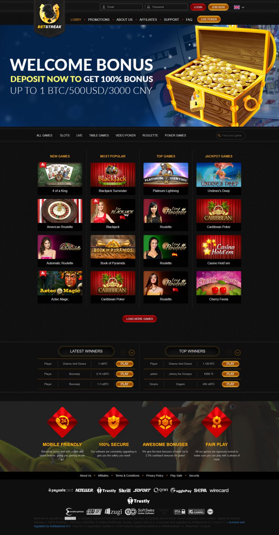 Betstreak Casino  screenshot