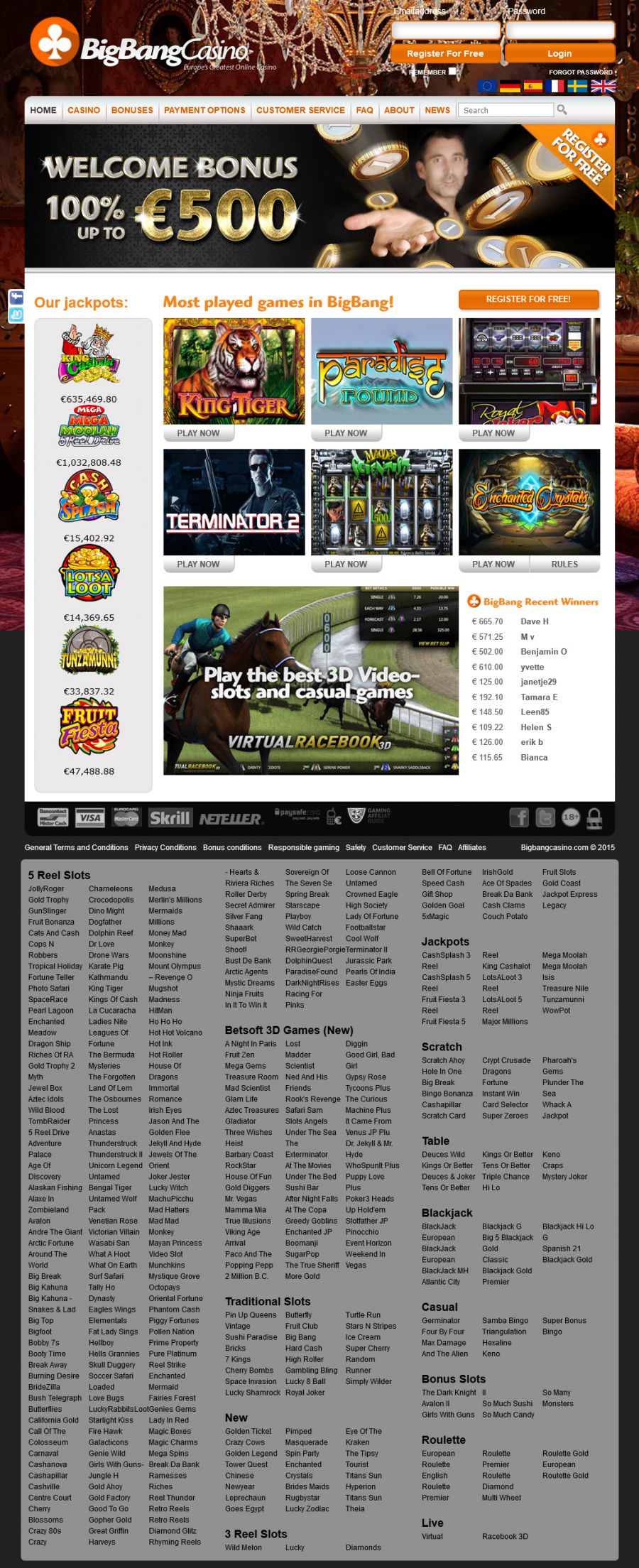 BigBang Casino  screenshot