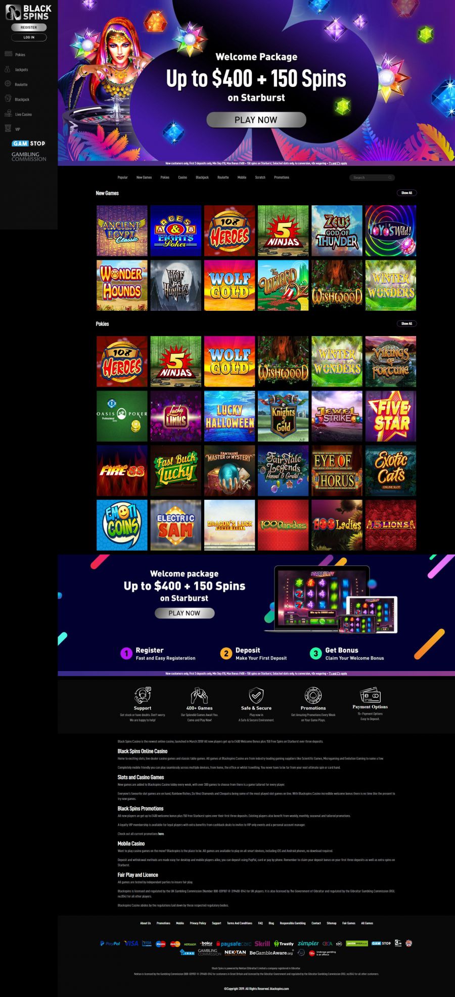 Black Spins Casino  screenshot