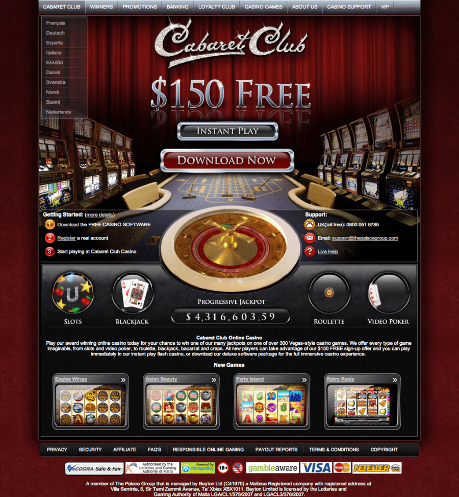CabaretClub Casino  screenshot