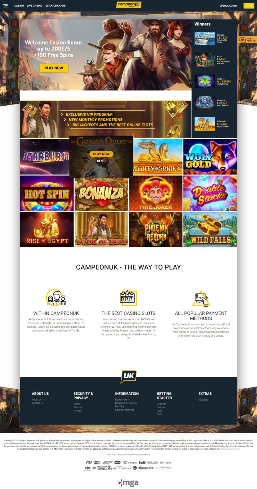 CampeonUK Casino  screenshot