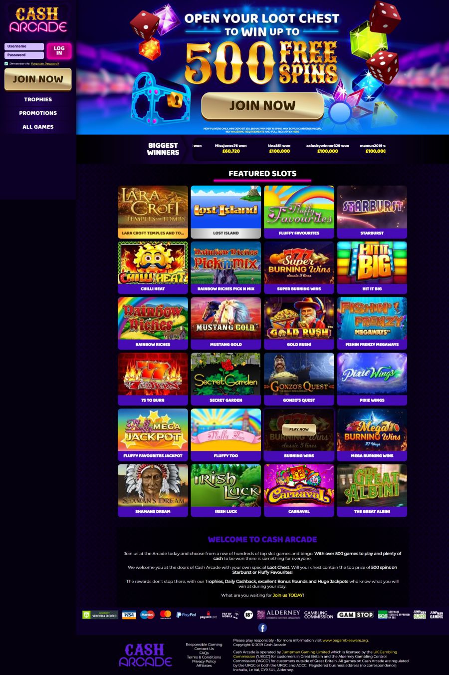 Cash Arcade Casino  screenshot