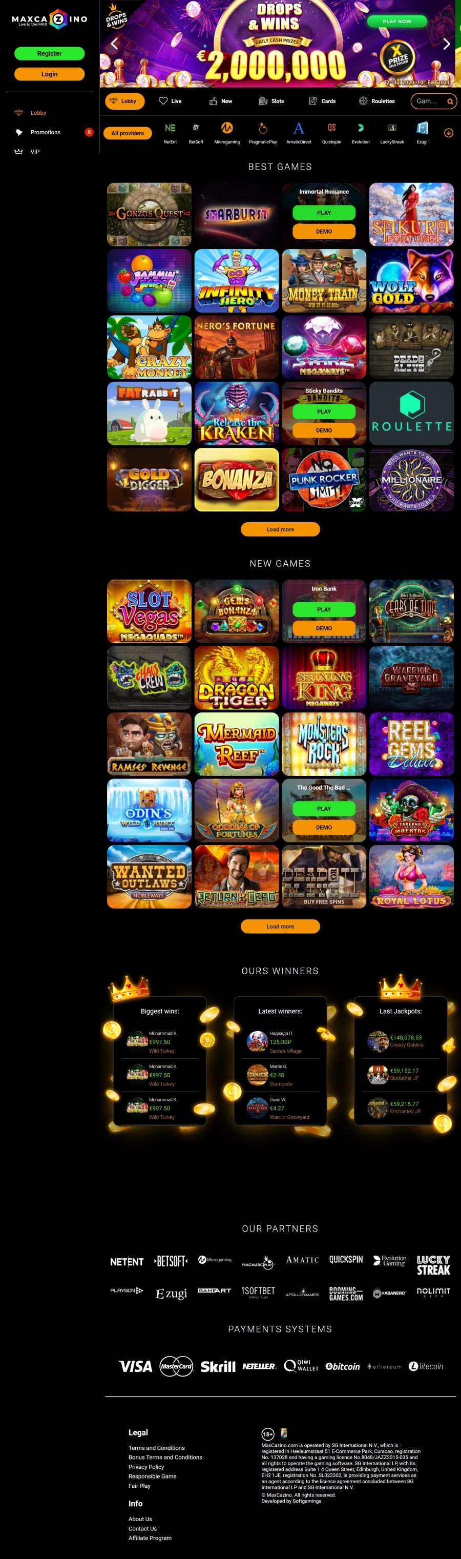 Casino MaxCazino  screenshot