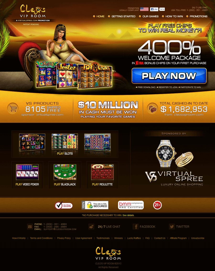 Cleos VIP Room Casino  screenshot