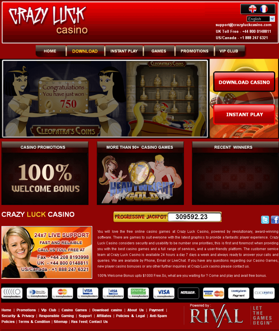 Crazy Luck Casino  screenshot