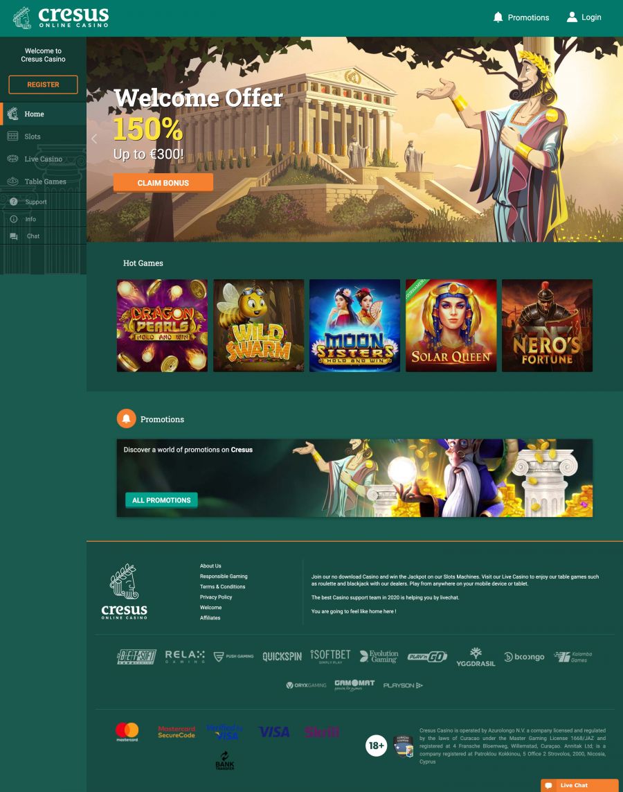 Cresus Casino  screenshot