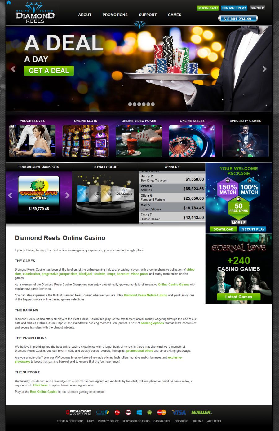 Diamond Reels Casino  screenshot