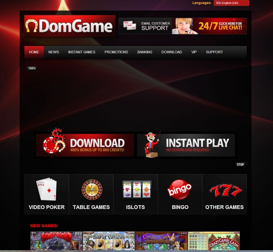 DomGame Casino  screenshot