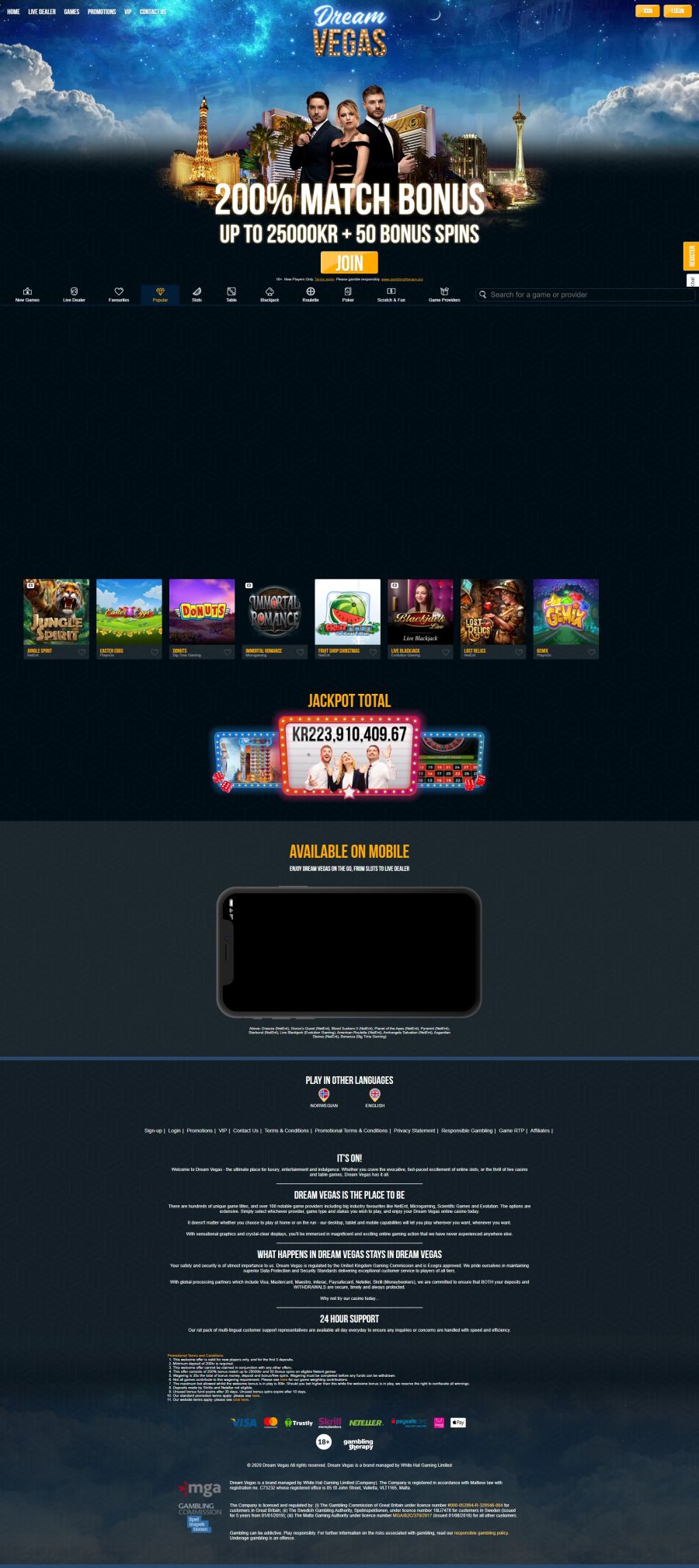 Dream Vegas Casino  screenshot