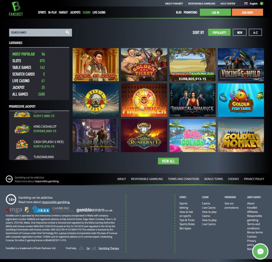 FansBet Casino  screenshot