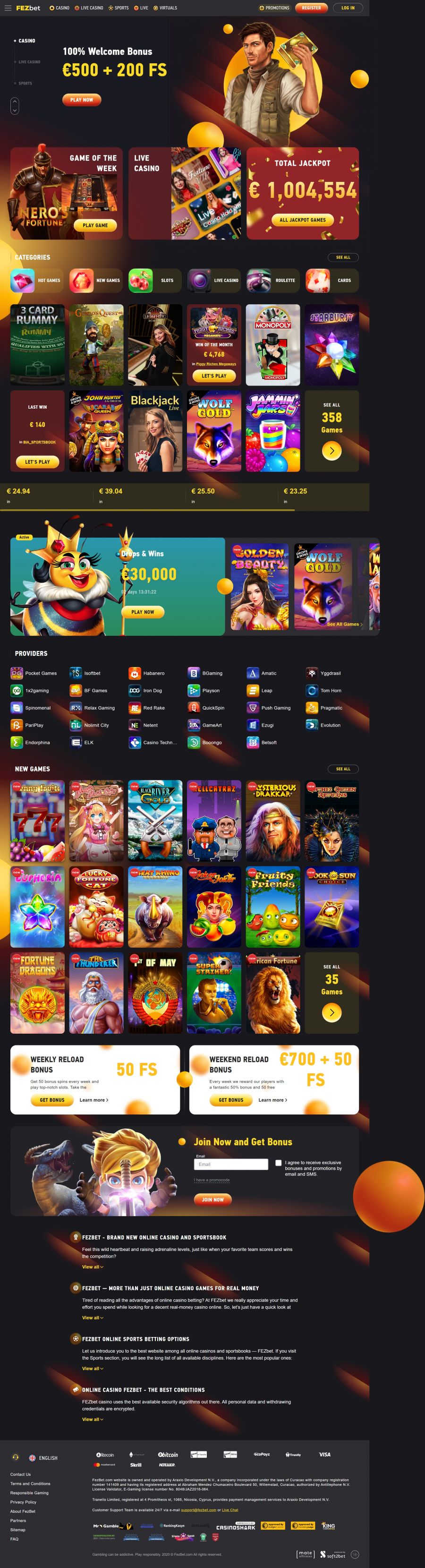 FEZbet Casino  screenshot