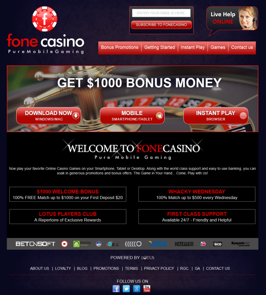 Fone Casino  screenshot