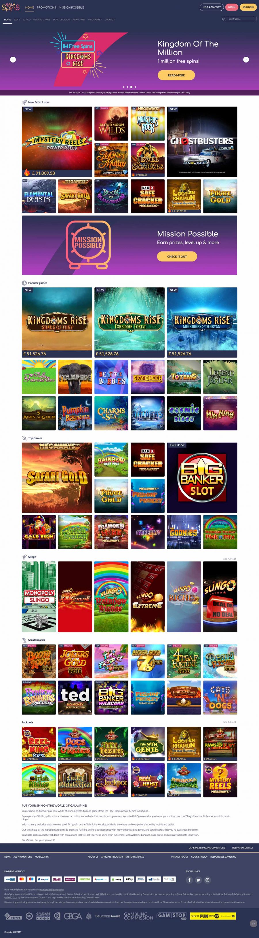Gala Spins Casino  screenshot