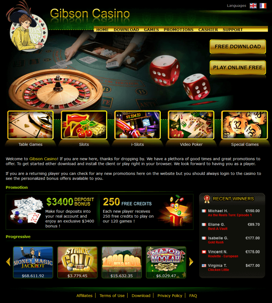 Gibson Casino  screenshot