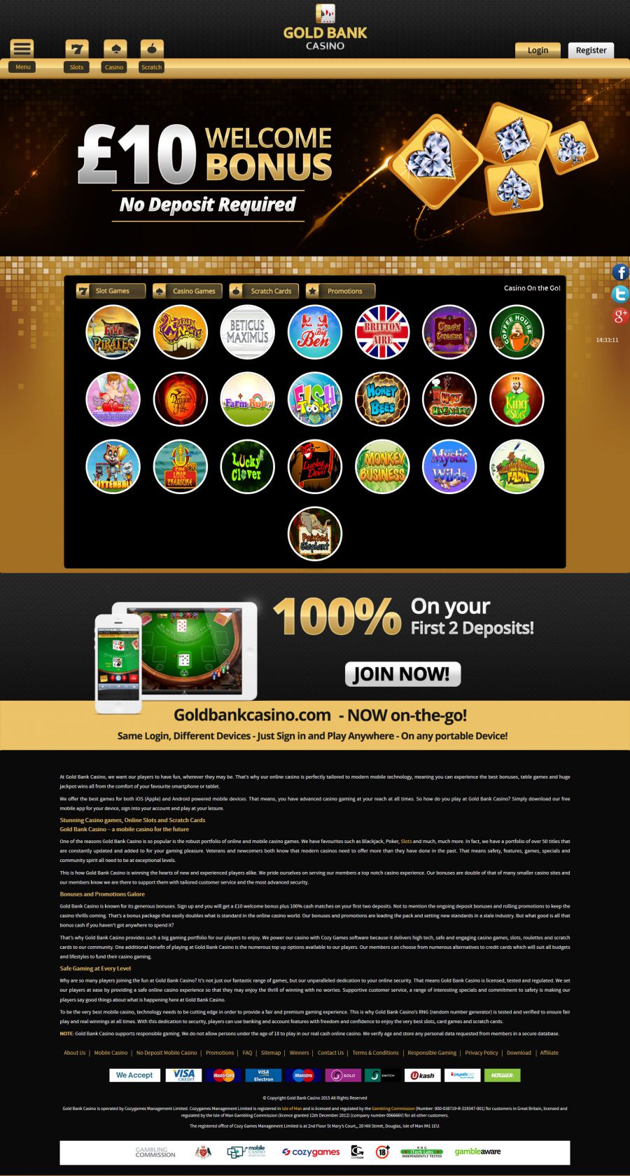 Gold Bank Casino  screenshot