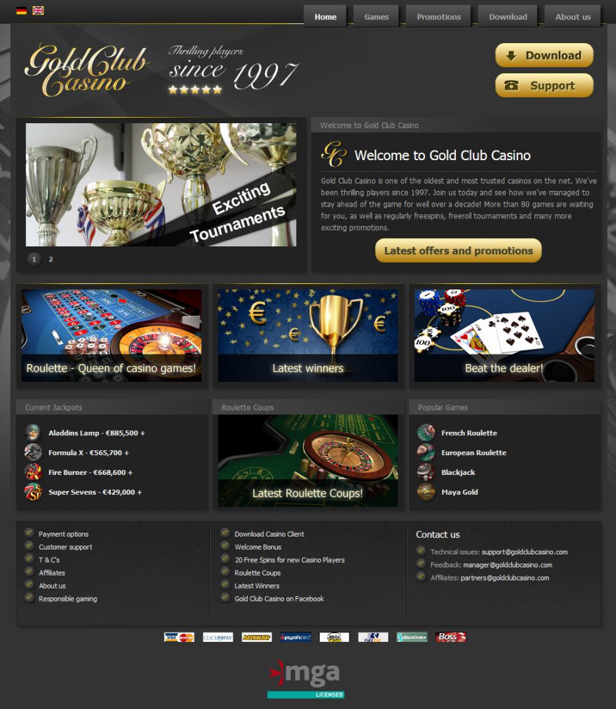 Gold Club Casino  screenshot