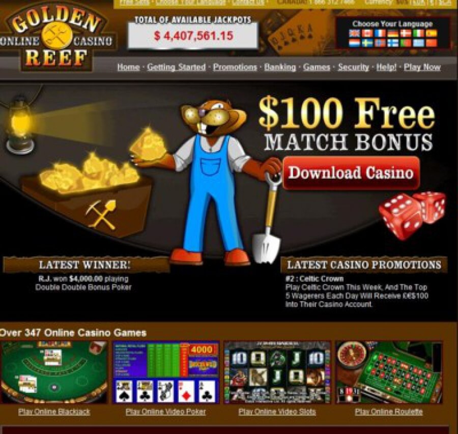 Golden Reef Casino  screenshot