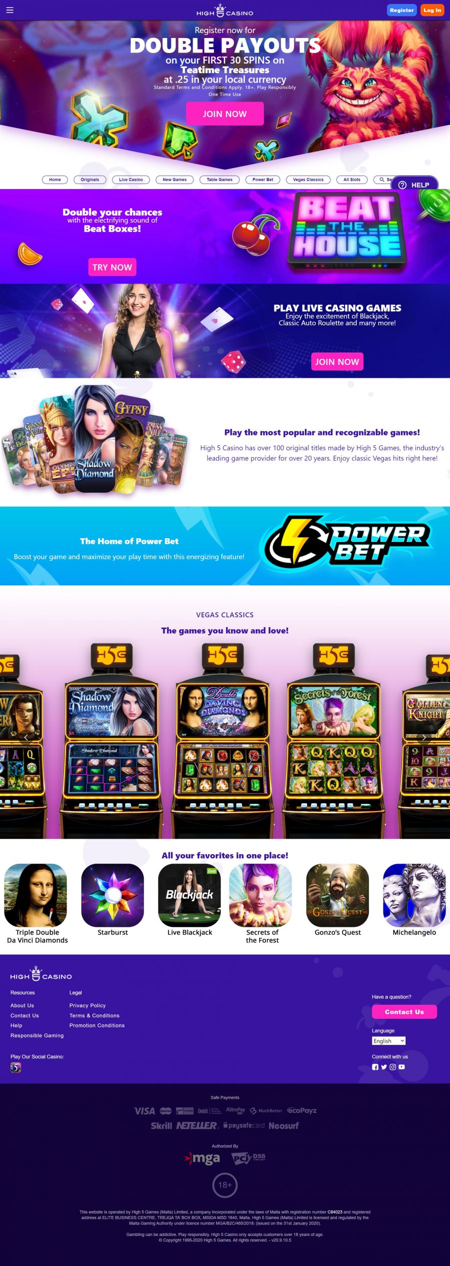 High 5 Casino  screenshot