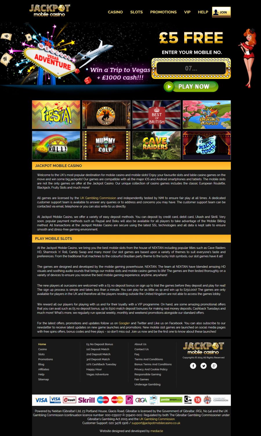 Jackpot Mobile Casino  screenshot