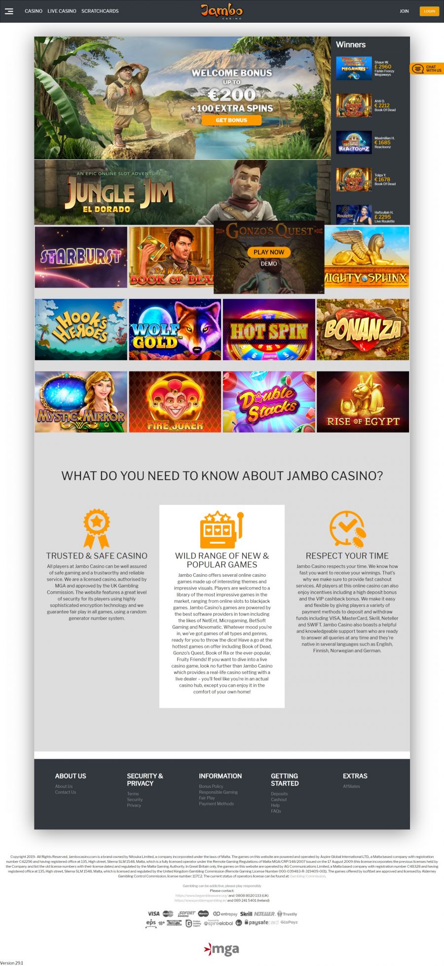 Jambo Casino  screenshot