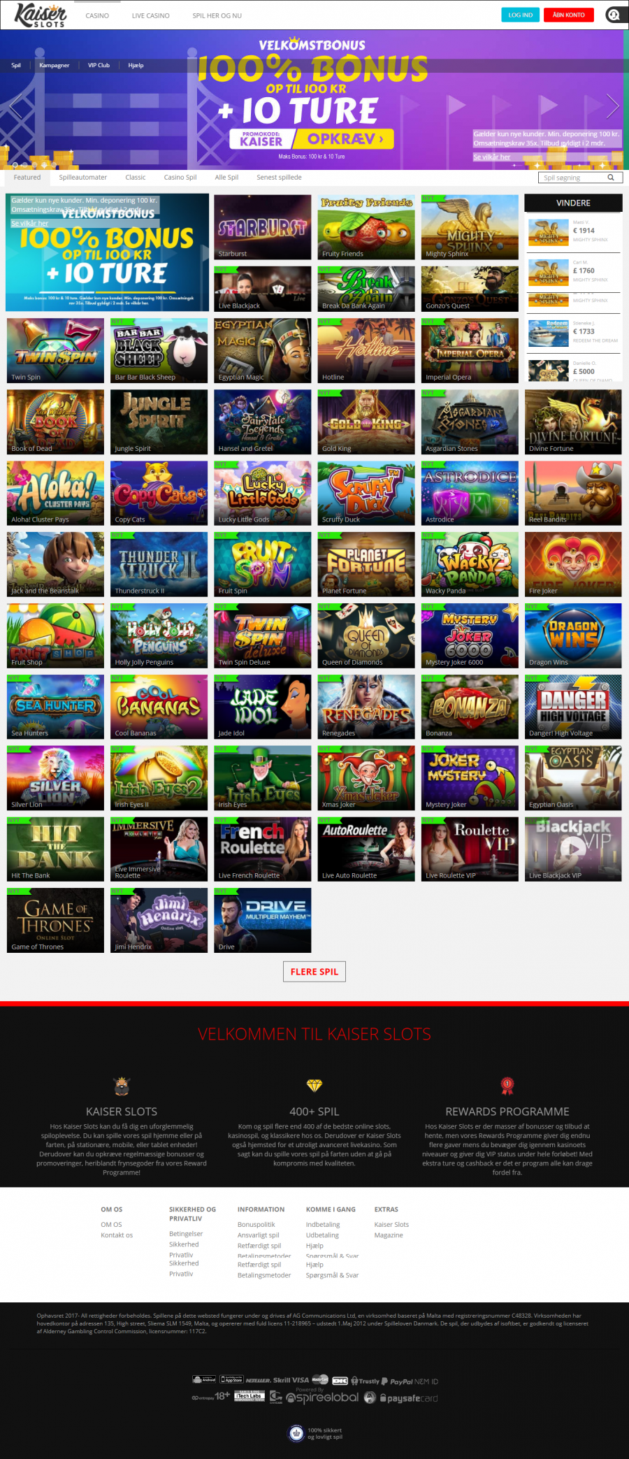 Kaiser Slots Casino DK  screenshot