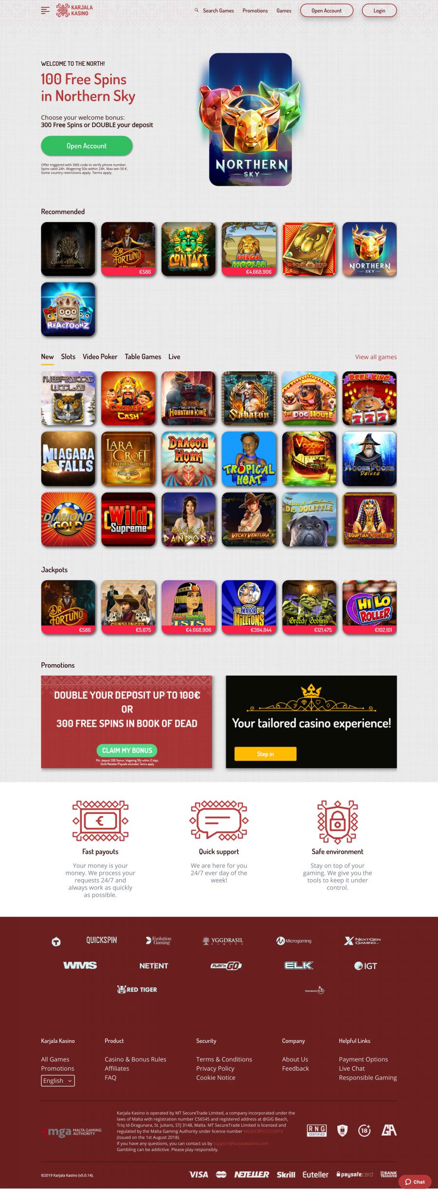 Karjala Casino  screenshot
